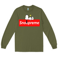 Army Green snoopreme Long Sleeve Tee - artisFamous