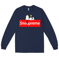 Navy snoopreme Long Sleeve Tee - artisFamous