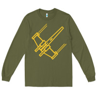 Army Green x wing starfighter Long Sleeve Tee - artisFamous
