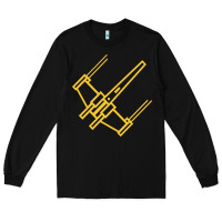 Black x wing starfighter Long Sleeve Tee - artisFamous