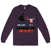 Plum strangers are awesome Long Sleeve Tee - artisFamous