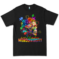 Black Embrace neurodiversity Premium Tee - FaDigitalArtStudio