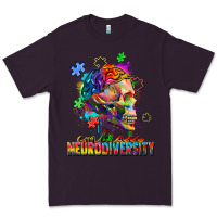 Plum Embrace neurodiversity Premium Tee - FaDigitalArtStudio