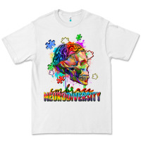 White Embrace neurodiversity Premium Tee - FaDigitalArtStudio