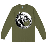 Army Green xenomorph Long Sleeve Tee - artisFamous