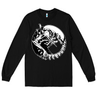 Black xenomorph Long Sleeve Tee - artisFamous
