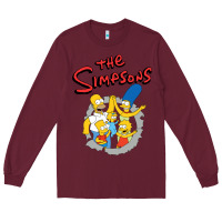 Burgundy the simpsons funny family Long Sleeve Tee - artisFamous