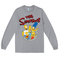 Heather Grey the simpsons funny family Long Sleeve Tee - artisFamous
