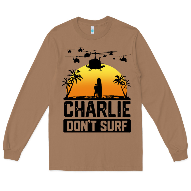 Summer Vacation Charlie Don't Surf Long Sleeve Tee by artisFamous | Teevron