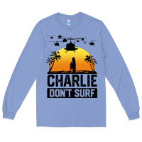 Colony Blue summer vacation charlie don't surf Long Sleeve Tee - artisFamous