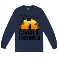 Navy summer vacation charlie don't surf Long Sleeve Tee - artisFamous