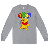 Heather Grey hunny the pooh Long Sleeve Tee - artisFamous