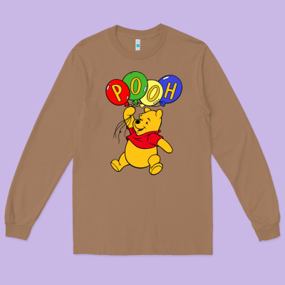 Hunny The Pooh Long Sleeve Tee Designed By Artisfamous