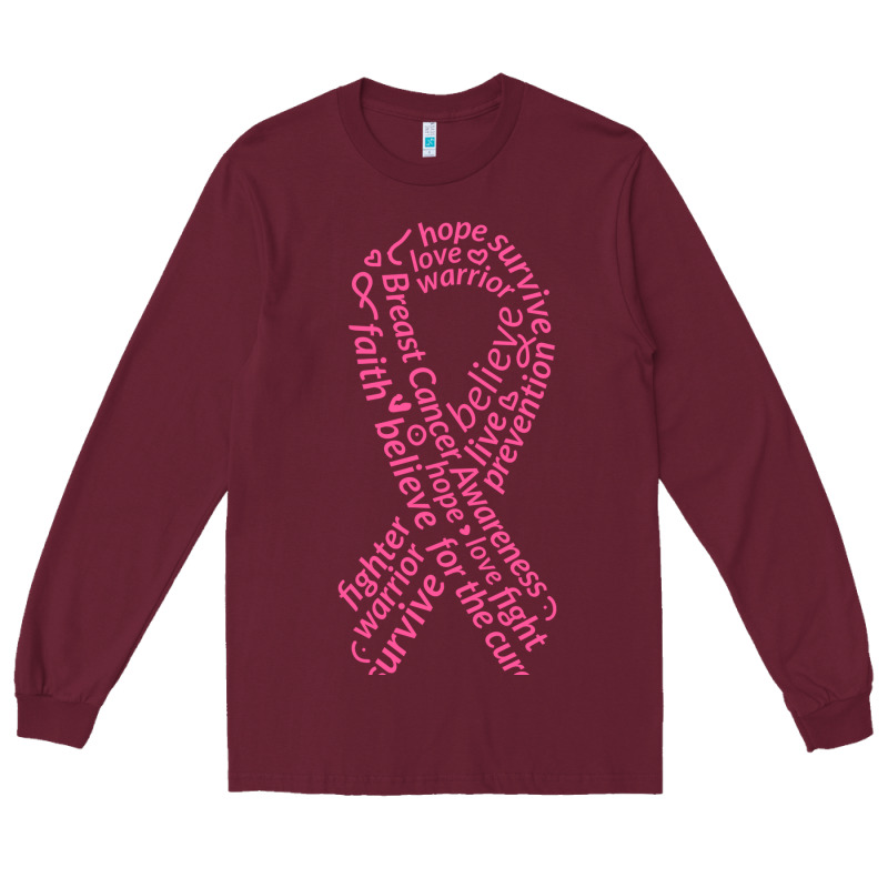 Pink Ribbon Long Sleeve Tee by artisFamous | Teevron
