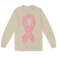 Mushroom Pink Ribbon Long Sleeve Tee - artisFamous