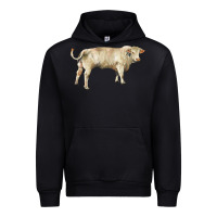 Black charolais bull Urban Hoodie - RanaPortraitStore