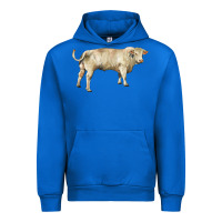 Cobalt charolais bull Urban Hoodie - RanaPortraitStore