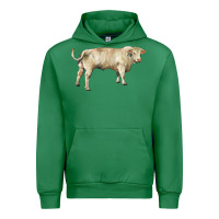 Emerald charolais bull Urban Hoodie - RanaPortraitStore