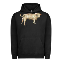 Pigment Black charolais bull Urban Hoodie - RanaPortraitStore