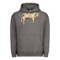 Pigment Tornado charolais bull Urban Hoodie - RanaPortraitStore