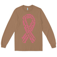 Toasted Coconut Pink Ribbon Long Sleeve Tee - artisFamous