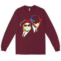 Burgundy blues brothers Long Sleeve Tee - artisFamous