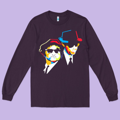 Blues Brothers Long Sleeve Tee Designed By Artisfamous