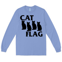 Colony Blue cat flag Long Sleeve Tee - artisFamous