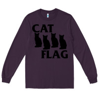 Plum cat flag Long Sleeve Tee - artisFamous