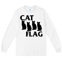 White cat flag Long Sleeve Tee - artisFamous
