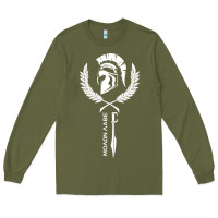 Army Green sparta krieger fitness   molon labe Long Sleeve Tee - artisFamous