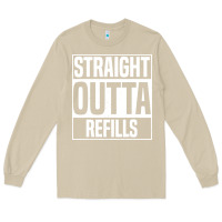 Mushroom straight outta refills funny pharmacy technician pharmacist Long Sleeve Tee - artisFamous