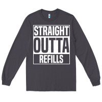 Smoke straight outta refills funny pharmacy technician pharmacist Long Sleeve Tee - artisFamous