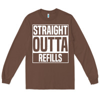 Chestnut straight outta refills funny pharmacy technician pharmacist Long Sleeve Tee - artisFamous