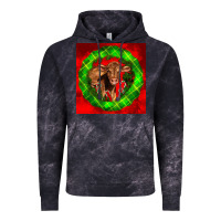 Cloud Black christmas red angus calf Vintage Hoodie - LillyAllenDesigns