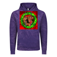 Cloud Purple christmas red angus calf Vintage Hoodie - LillyAllenDesigns