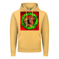 Vintage Mustard christmas red angus calf Vintage Hoodie - LillyAllenDesigns