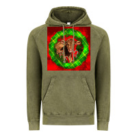 Vintage Olive christmas red angus calf Vintage Hoodie - LillyAllenDesigns