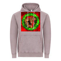 Christmas Red Angus Calf Vintage Hoodie | Teevron