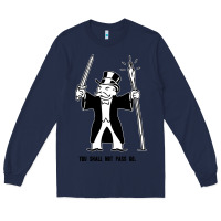 Navy you shall not pass go Long Sleeve Tee - artisFamous