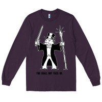 Plum you shall not pass go Long Sleeve Tee - artisFamous