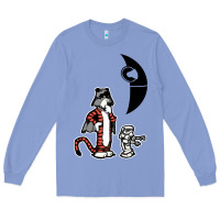 Colony Blue hobbes and calvin Long Sleeve Tee - artisFamous
