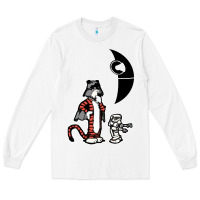 White hobbes and calvin Long Sleeve Tee - artisFamous