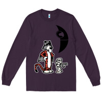 Plum hobbes and calvin Long Sleeve Tee - artisFamous