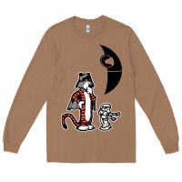 Toasted Coconut hobbes and calvin Long Sleeve Tee - artisFamous