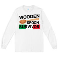 White funny wooden spoon survivor Long Sleeve Tee - artisFamous