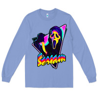 Colony Blue scream horror movie Long Sleeve Tee - artisFamous