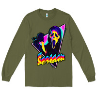 Army Green scream horror movie Long Sleeve Tee - artisFamous