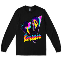 Black scream horror movie Long Sleeve Tee - artisFamous