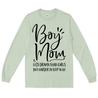 Matcha boy mom less drama than girls but harder to Long Sleeve Tee - artisFamous